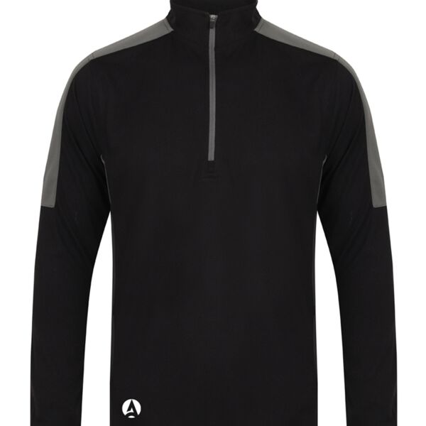 Contrast Zip Neck Midlayer Top Thumbnail