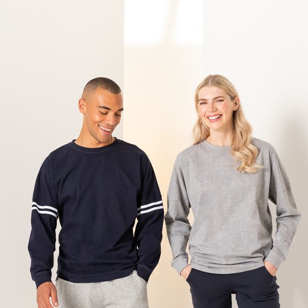 Unisex drop shoulder slogan top Thumbnail