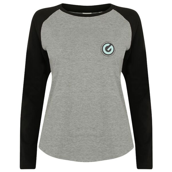 Women's long sleeve baseball t-shirt Thumbnail