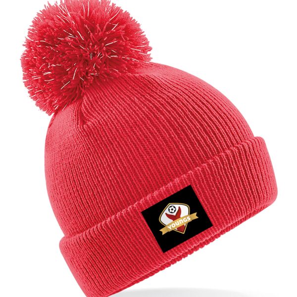 Junior reflective bobble beanie Thumbnail