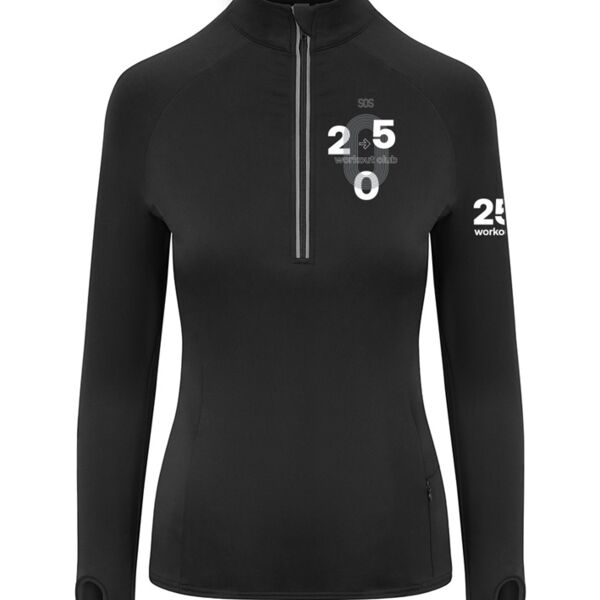 250 Club Cool-Flex Girlie Half Zip Top Thumbnail