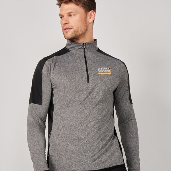 Contrast Zip Neck Midlayer Top Thumbnail