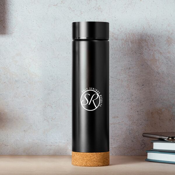 Steel/Cork Thermos Bottle Thumbnail