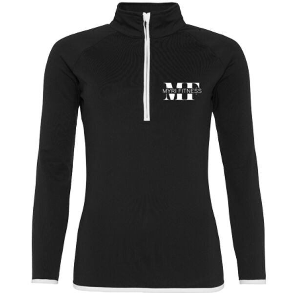 Girlie Half Zip Sweat Top Thumbnail