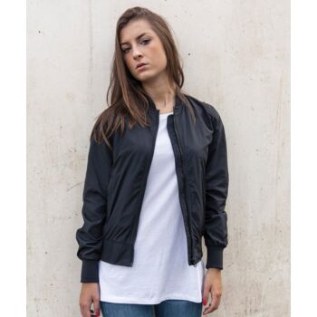 Women's nylon bomber jacket Thumbnail