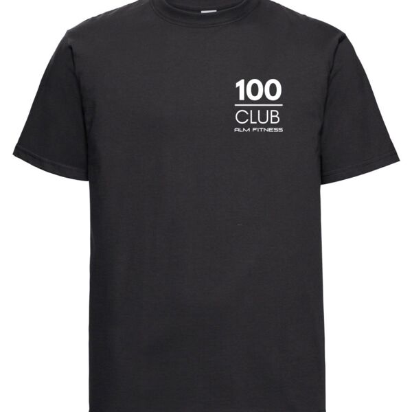 100 Club Classic Unisex  Heavyweight Combed Cotton T-Shirt Thumbnail