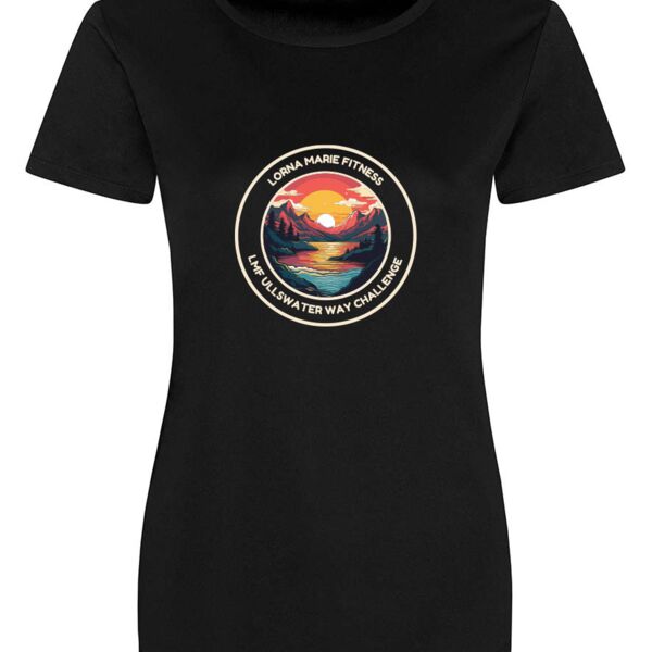 Ullswater Way Challenge Ladies Smooth Wicking T-Shirt Thumbnail