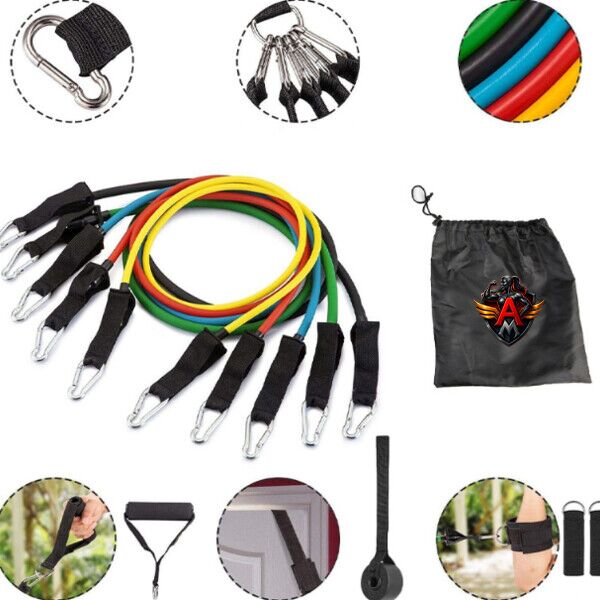 Resistance Exercise Band Set 11pc Thumbnail