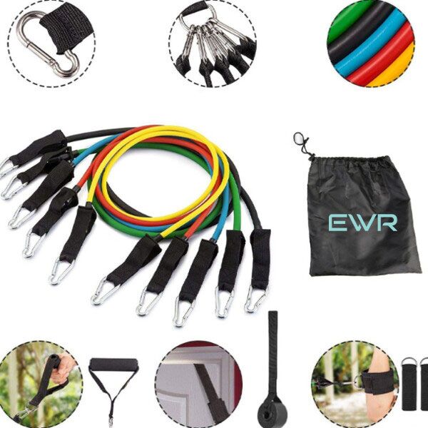 Resistance Exercise Band Set 11pc Thumbnail