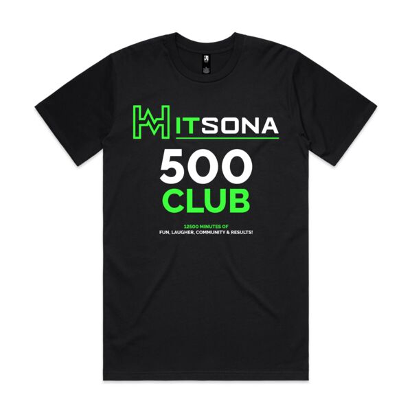  CLASSIC TEE  - Milestone Tshirt 500 Club Thumbnail