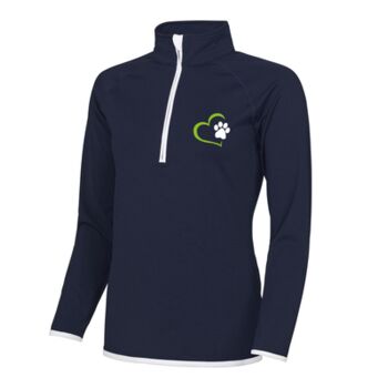 SkellyWAGS Girlie cool ½ zip sweatshirt Thumbnail